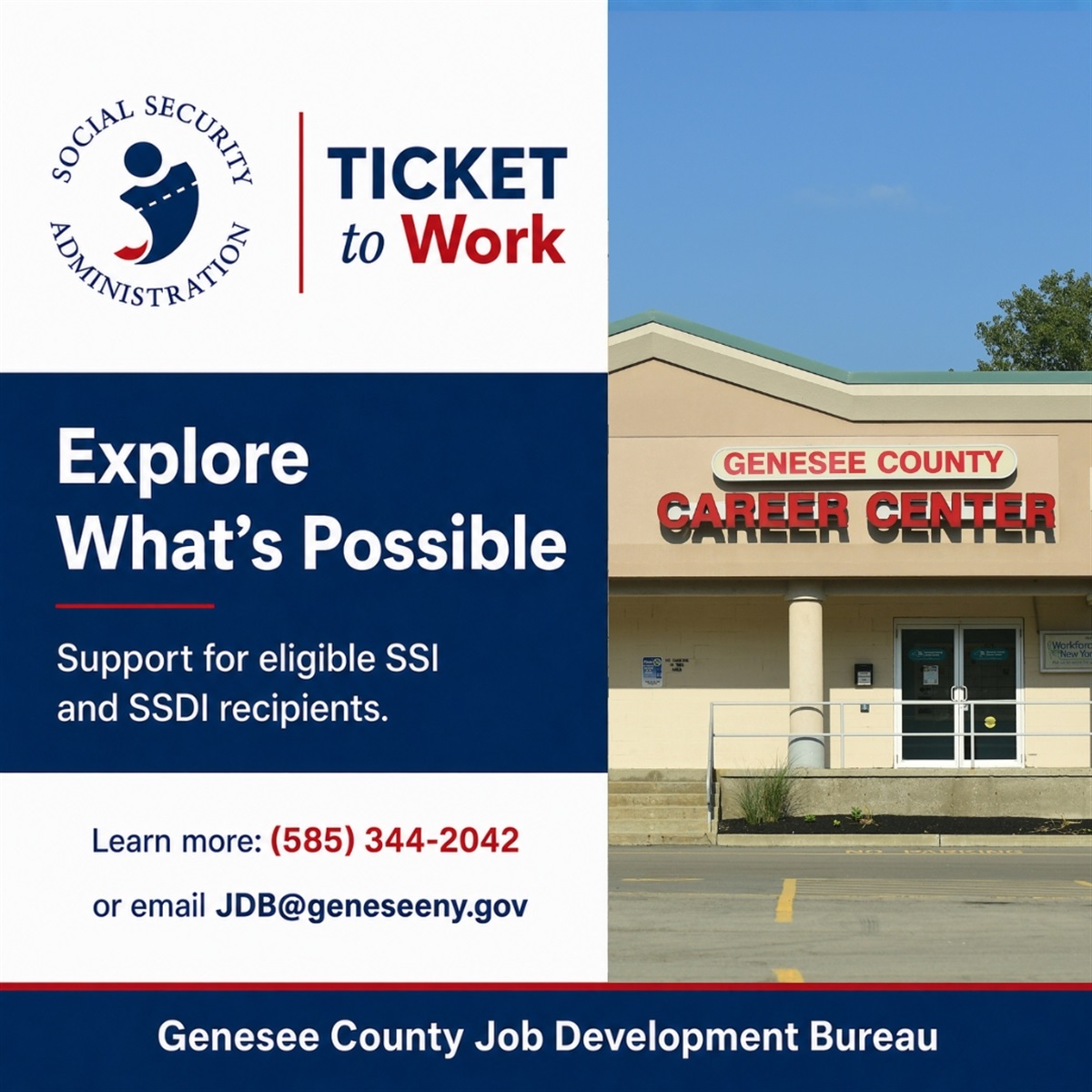 Ticket to Work Program - Genesee County, New York