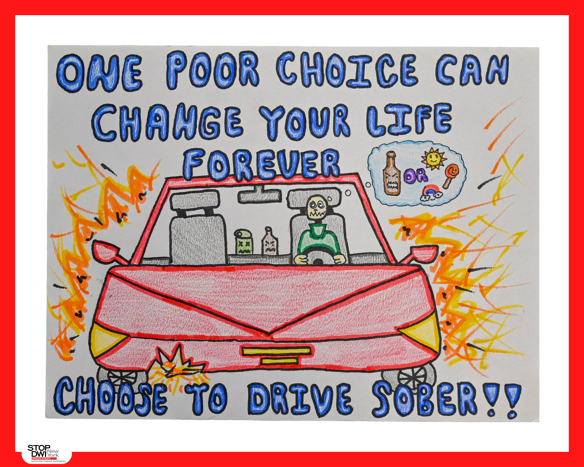 9–12 Hand Drawn 1st place by Riley Yunker