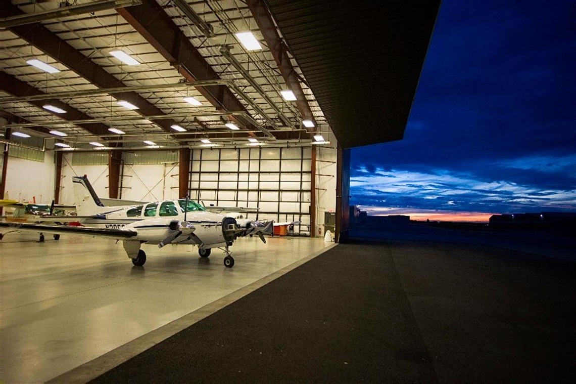 Small Airport in Hanger